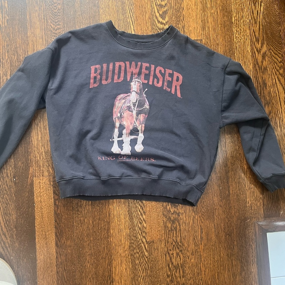 American Eagle Budweiser Black Sweatshirt